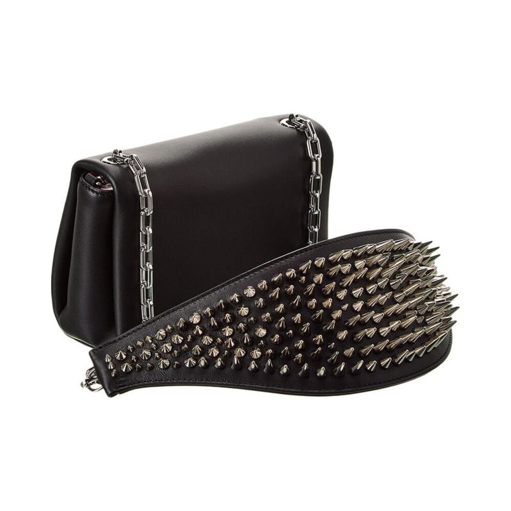 Christian Louboutin Artemis Leather Shoulder Bag, Black - Picture 3 of 4